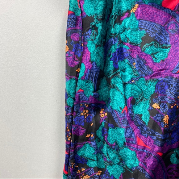 Vintage Floral Slip dress 80s 90s - Picture 4 of 6